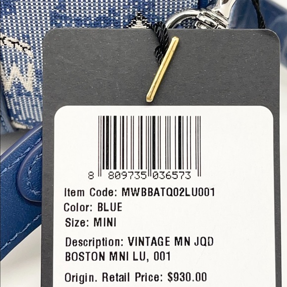 MCM Mini Logo Jacquard Boston Crossbody Bag - Picture 5 of 11